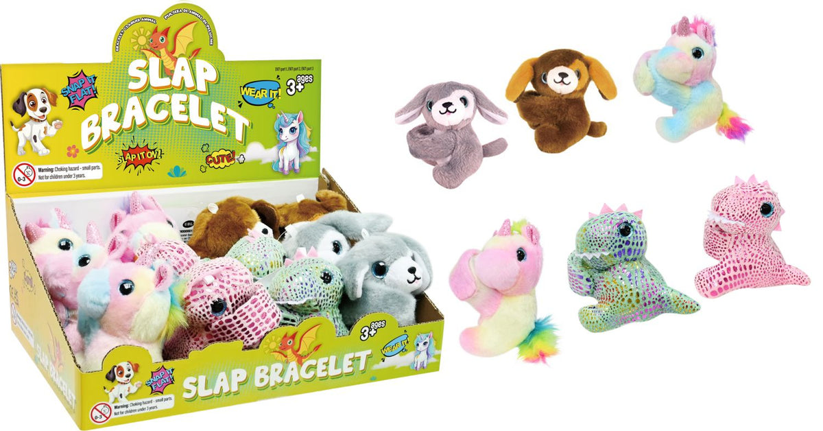 Animal Slap Bracelet 6 Assorted