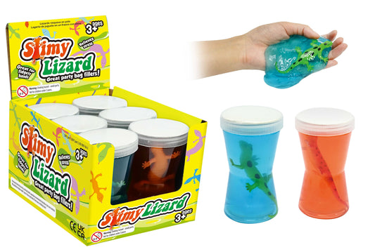 Lizard in a Jar Slime Toy 2 Assorted
