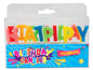 Candles Happy Birthday Rainbow Colours