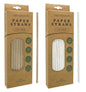 Paper Straws Flexible 24cm 50 Pack 2 Assorted Colours
