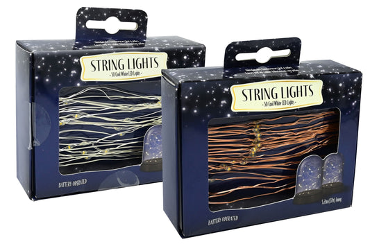 LED Light String Battery Operated 50 Piece